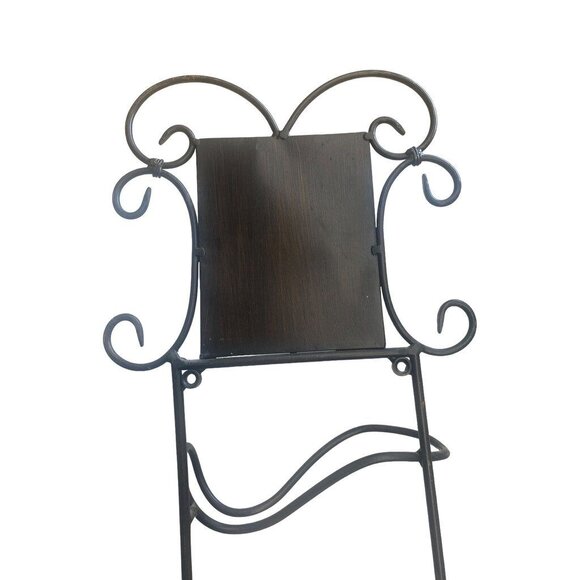 Wine Rack Wall Decor 6 Bottle Metal Scroll - Picture 6 of 13